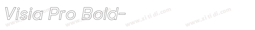 Visia Pro Bold字体转换